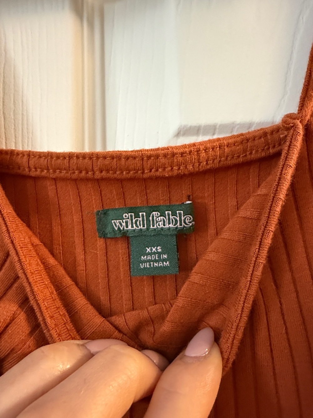 wild fable Rust Ribbed Tank Midi Dress - Picture 2 of 2